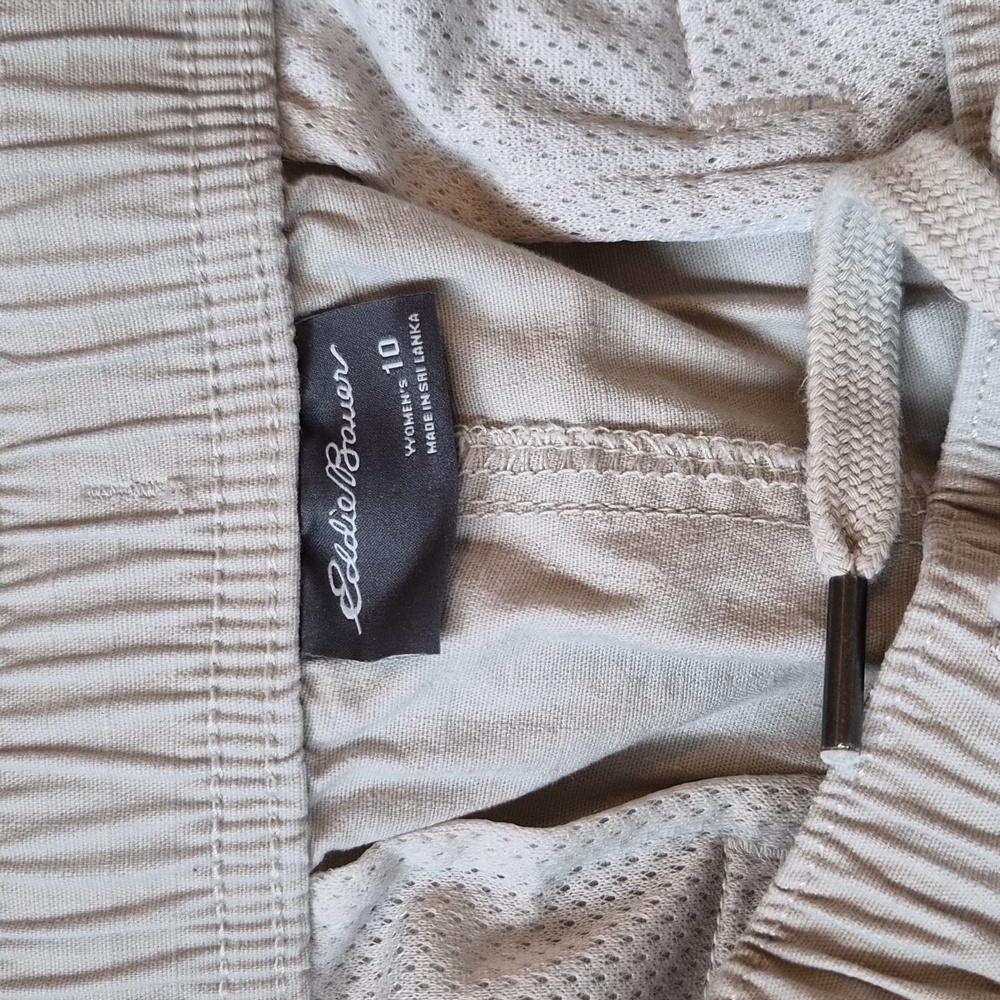 Eddie Bauer Light Tan Ripstop Cargo Pants 10 - Picture 3 of 5